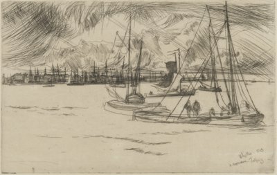 Amsterdam dal Tolhuis, 1863 da James Abbott McNeill Whistler